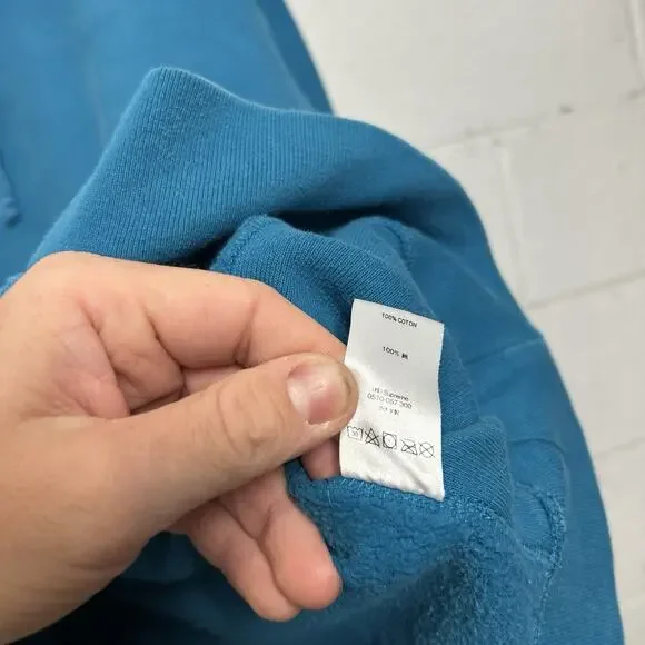 Supreme Sleeve Embroidery Hooded Sweatshirt “Dark Aqua” SS18